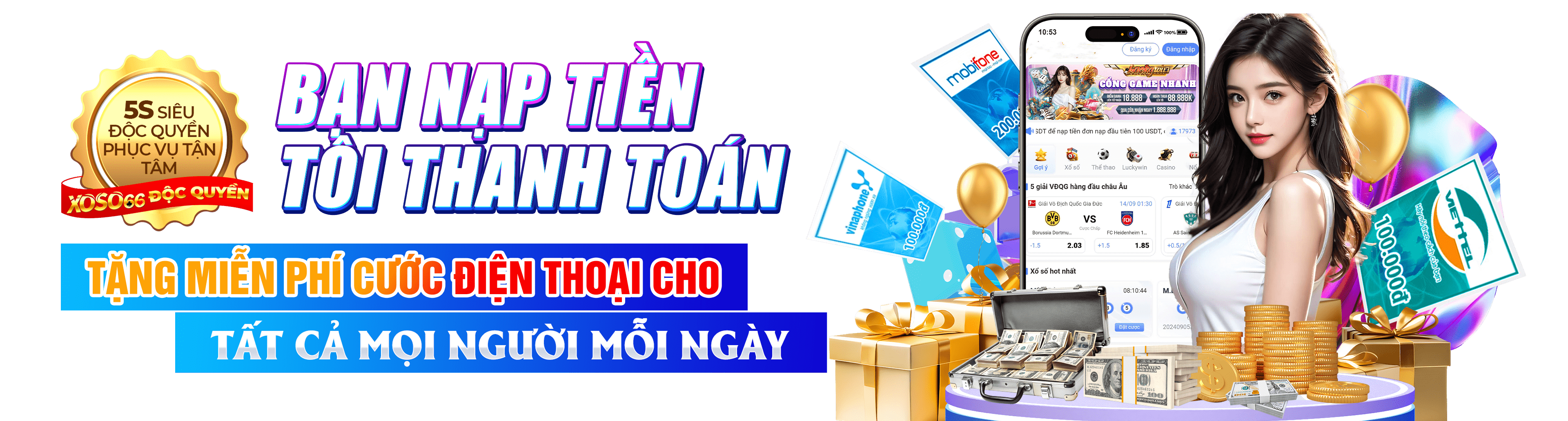 Hình ảnh quảng cáo của w888 hiển thị nền tảng và các lợi ích
