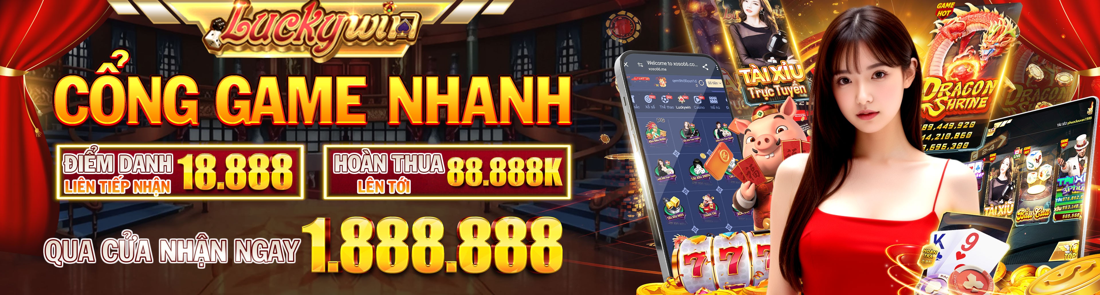 Hình ảnh quảng cáo của w888 hiển thị nền tảng và các lợi ích